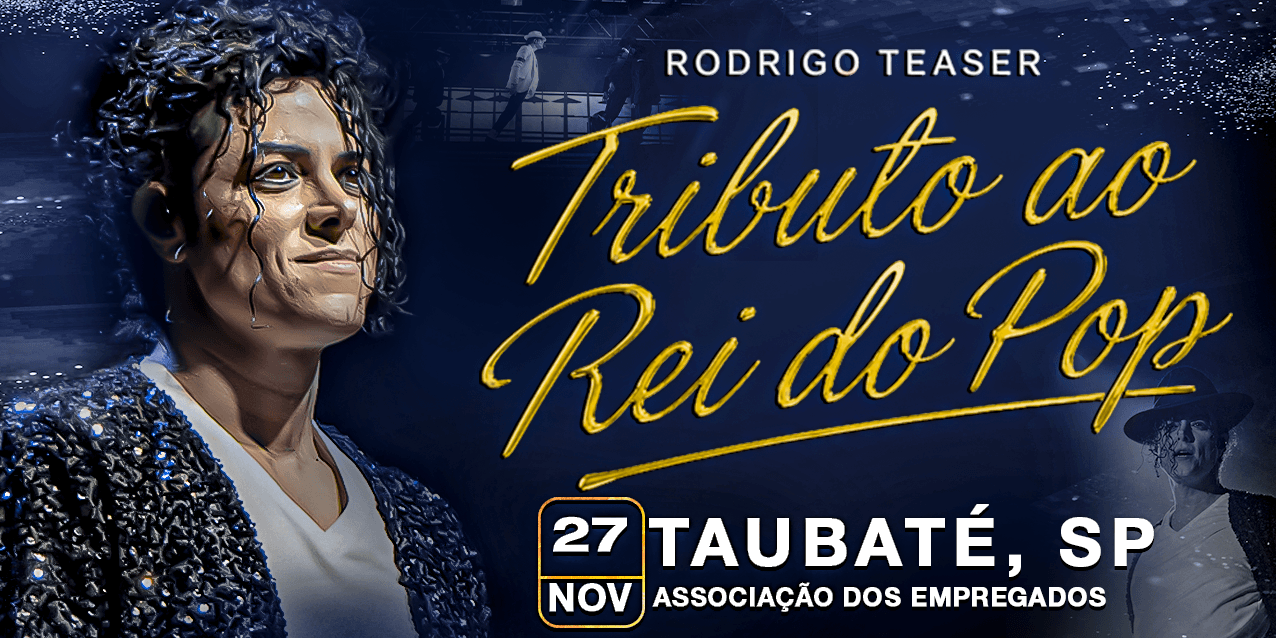 Banner do evento Rodrigo Teaser em Taubaté